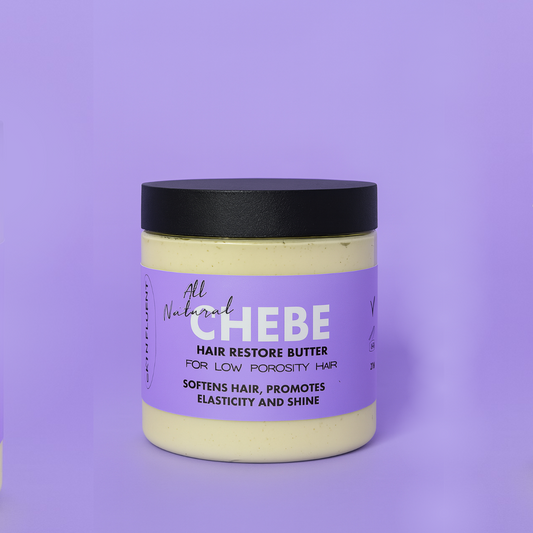Low Porosity Chebe Hair Butter – Deep Moisture + Frizz Control