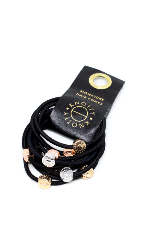 Signature Pony Set of 10 | Black