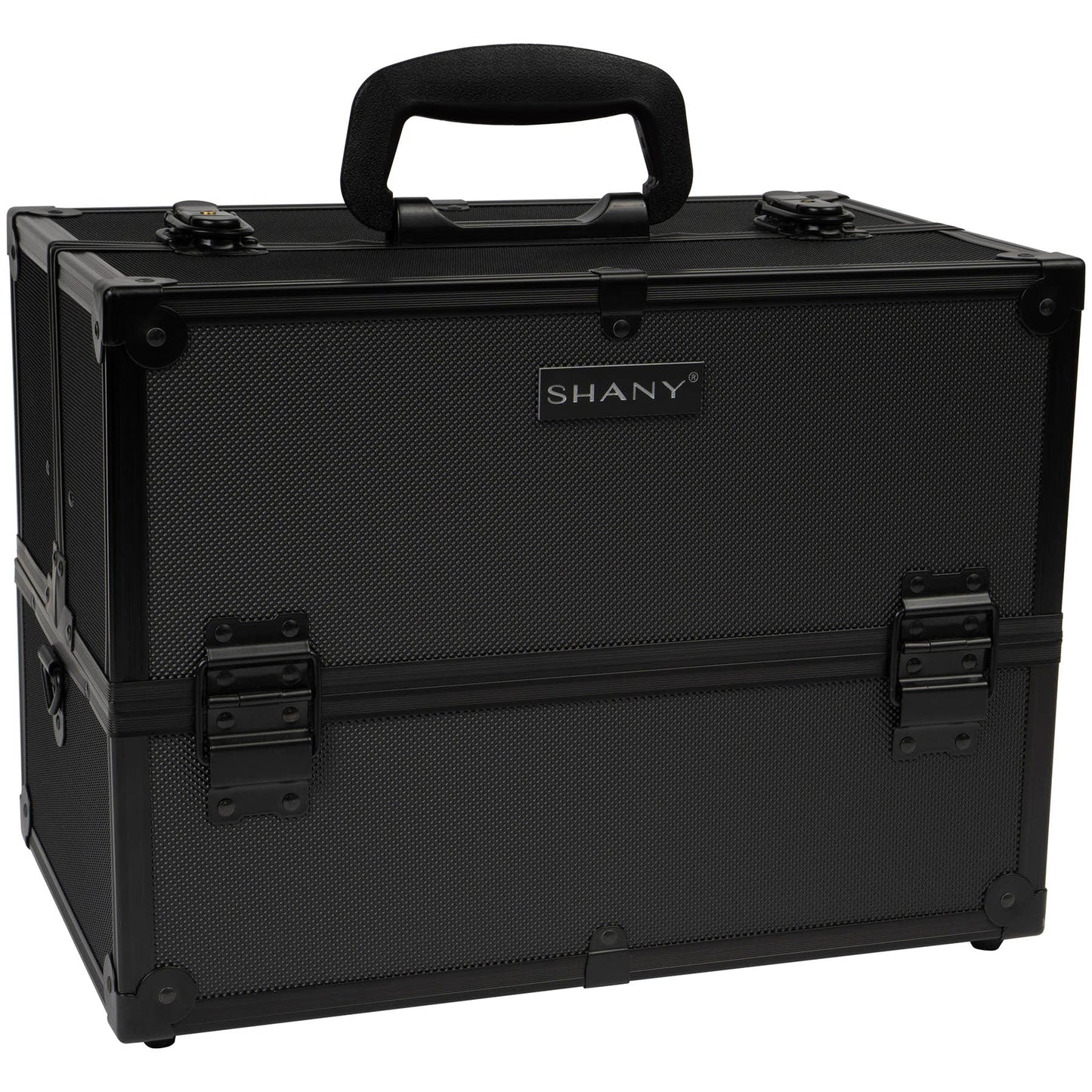 Essential Pro Makeup Train Case with Shoulder Strap and Locks