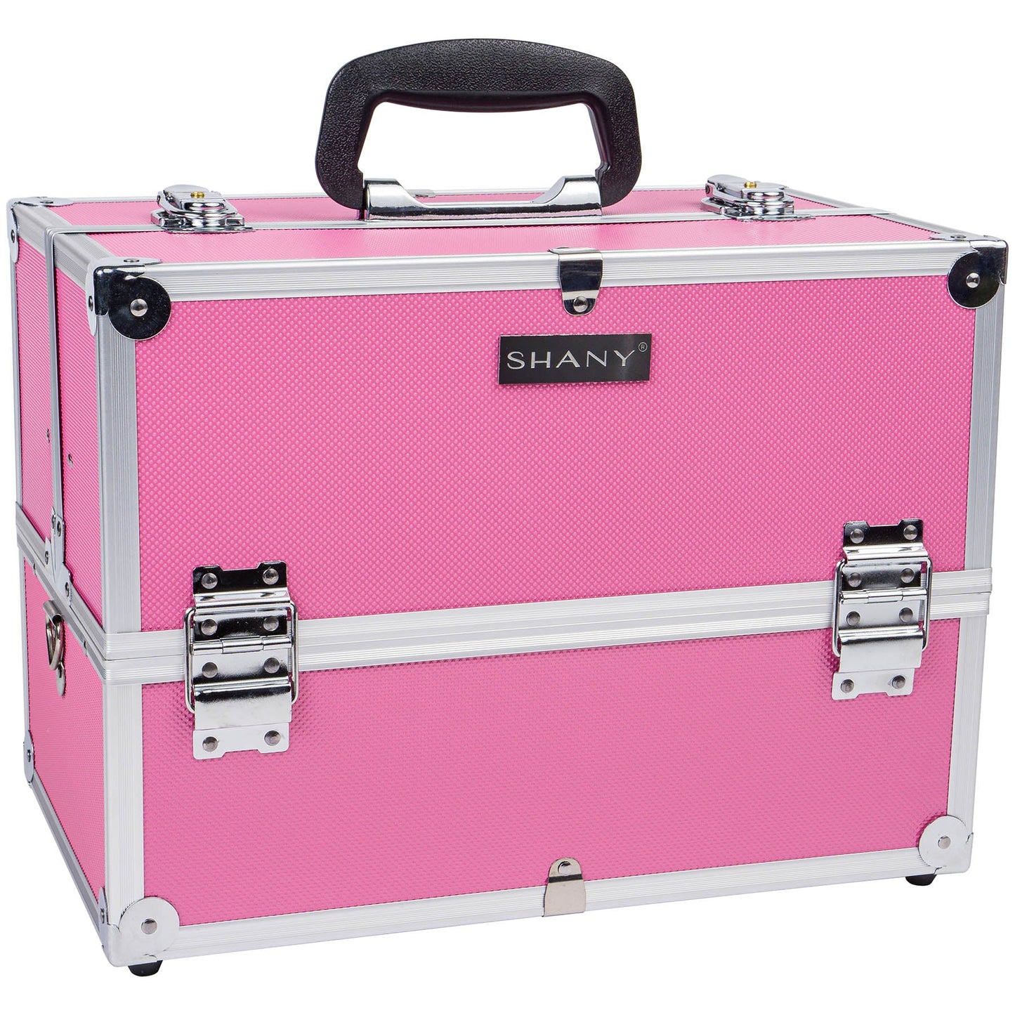 Essential Pro Makeup Train Case with Shoulder Strap and Locks