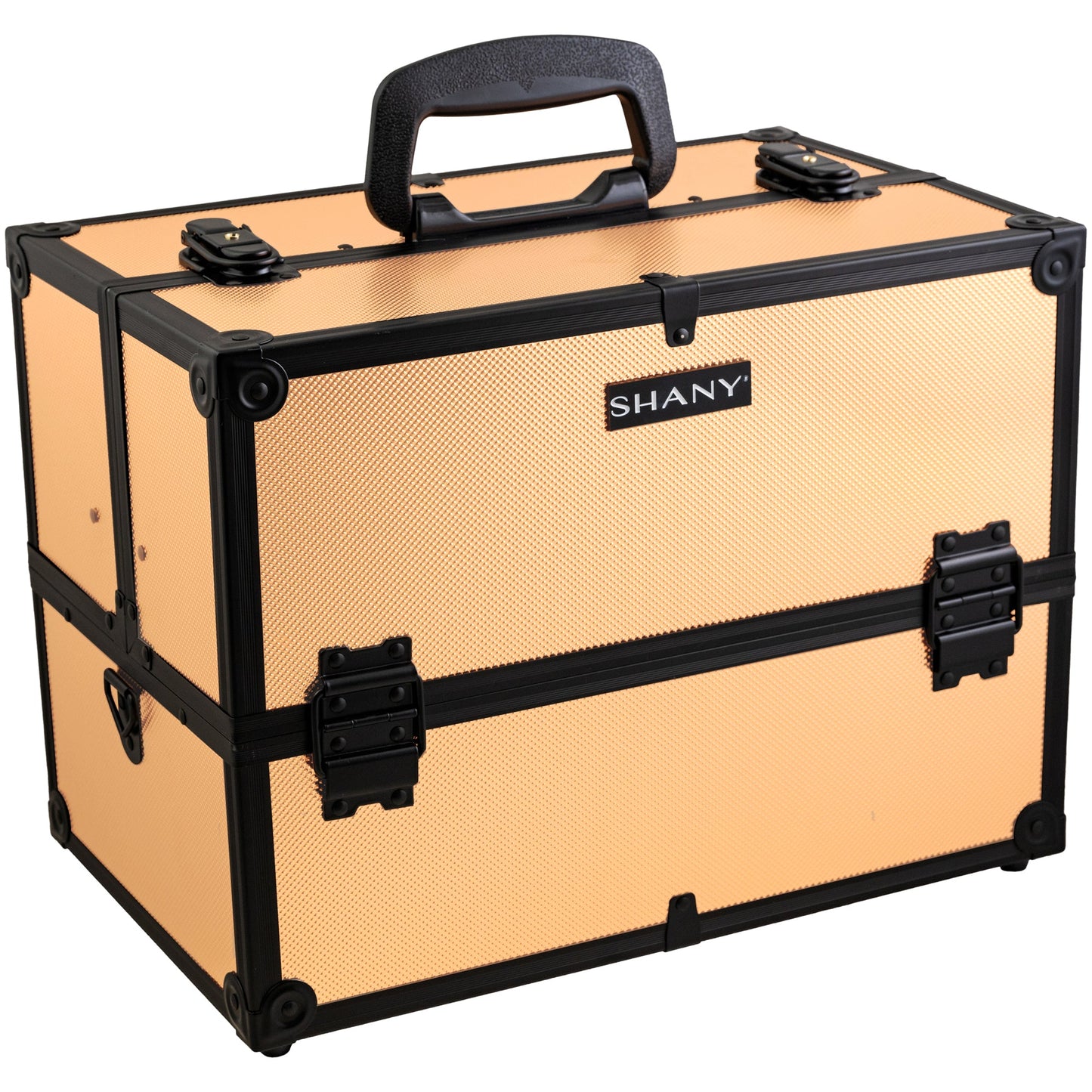 Essential Pro Makeup Train Case with Shoulder Strap and Locks