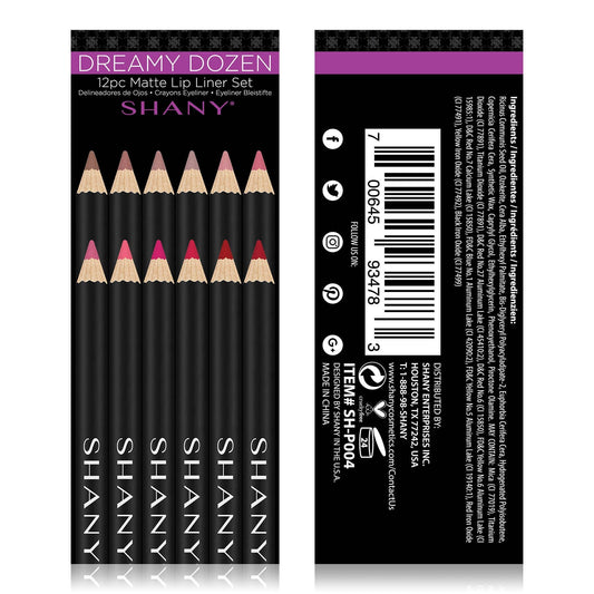Dreamy Dozen Matte Lip Liner Set - 12 pc